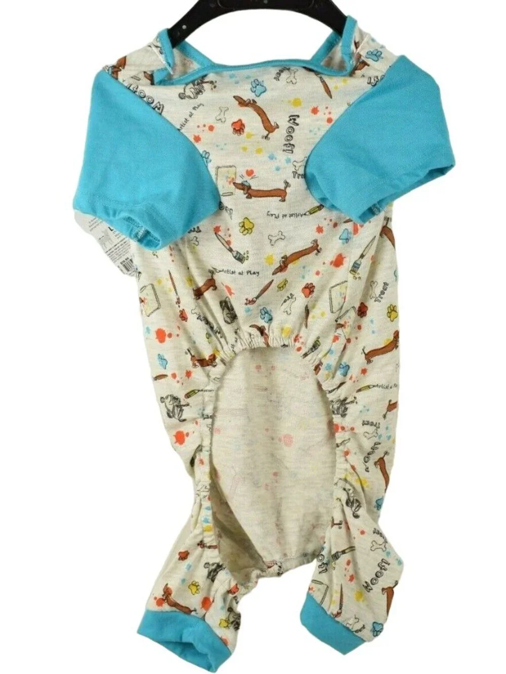 Youly Dog Large 17 to 19 inches The Artist Blue Pet Pajamas